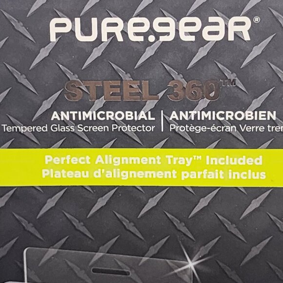 Puregear Steel 360 Antimicrobial Tempered Glass Screen Protect iPhone 2020 6.7" - Picture 4 of 16